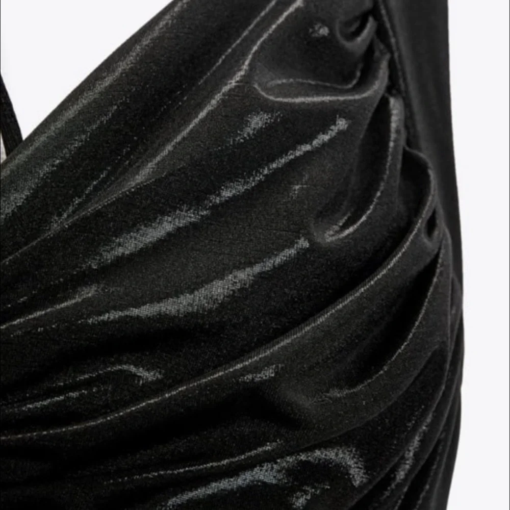 Zara long ruched dress - Picture 2 of 4